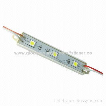 5050 LED modules, 3 LEDs/piece, CE certified, RoHS Directive-compliant